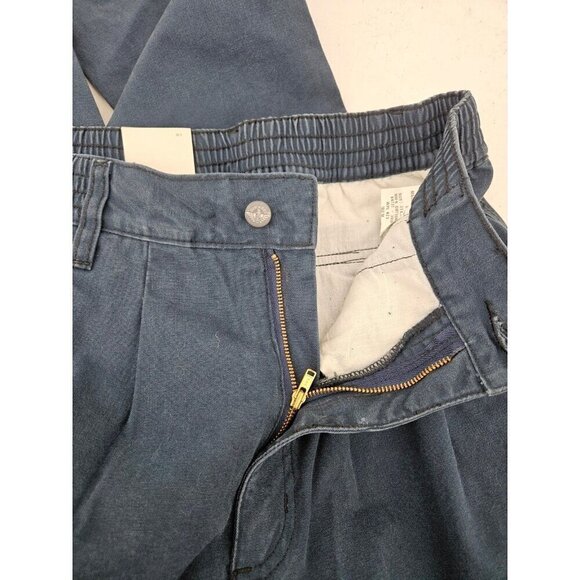 Vtg 90s Deadstock Dockers Baggy Cargo Pants Mens 27x30 Blue Tapered Ankle New - Picture 8 of 10